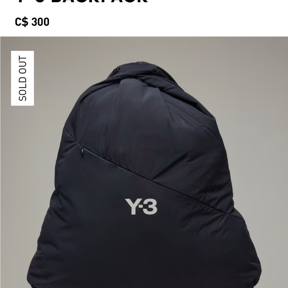 Y-3 Charcoal Men's Backpack